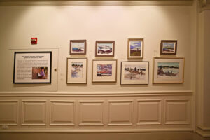 Artist Statement wall: Seascapes and Treescapes Exhibit, Cosmos Club